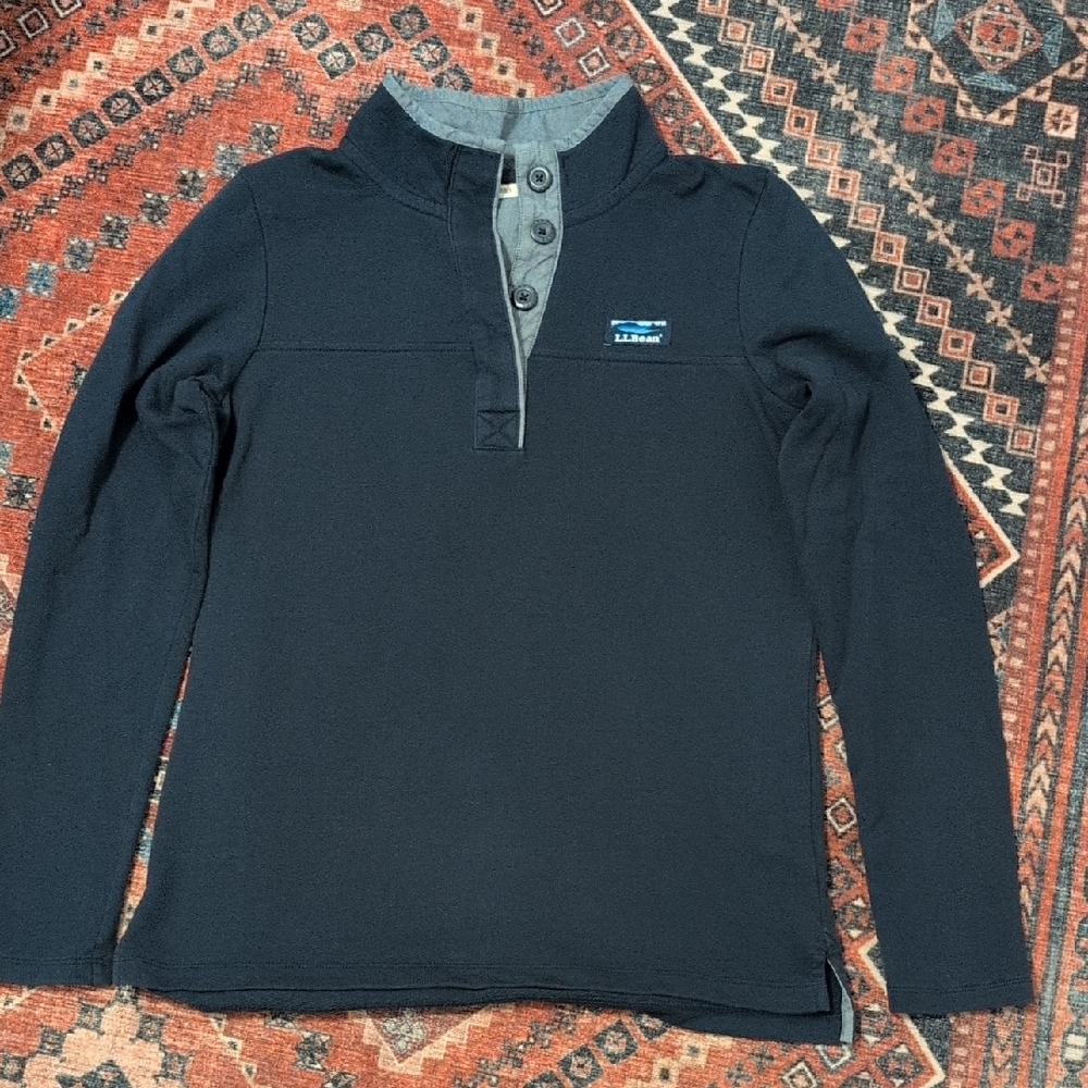 L.L. Bean Navy Pullover